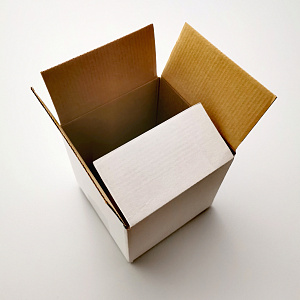 Гофрокороб белый микрогофрокартон 120*120*110 (1/10)