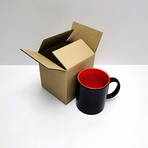 Гофрокороб бурый Т22 110*110*120 для кружки 1/10