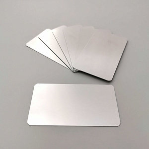 Бейдж субл. без окна 70х40мм (серебро глянец SU23), без крепления  (50/100)