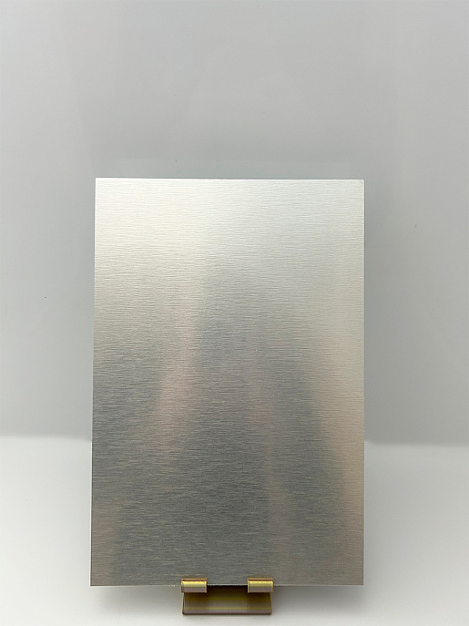Алюминий для сублимации/УФ/DTF печати SU31 Silver Brushed (серебро шлиф) 100х150мм (5/50)