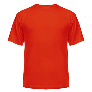 ---Футболка 100% х/б КРАСНАЯ p.50-52 (XL) 165 гр. (1)