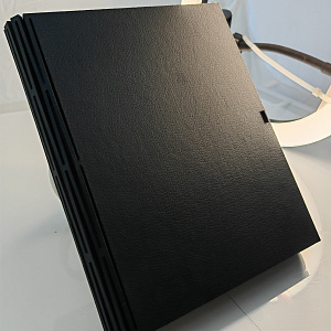 Подарочная коробка для плакетки 15х20 Кожа черная(1/27)