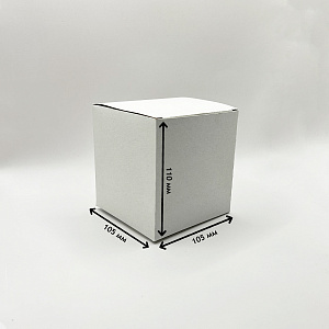 Коробка под кружку жесткая (МГК белый) 105х105х110мм (1/20)