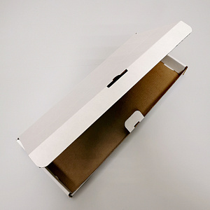 Коробка самосборная Белая  микрогофрокартон 305мм х125мм х25мм (1/20)