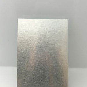 Алюминий для сублимации/УФ/DTF печати SU31 Silver Brushed (серебро шлиф) 200х300мм (5/50)