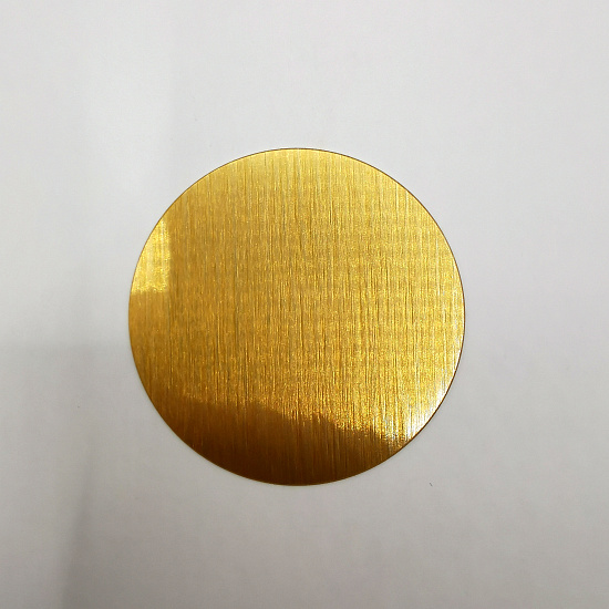 Вкладыш для медали 25мм (золото шлиф SU33) (10)