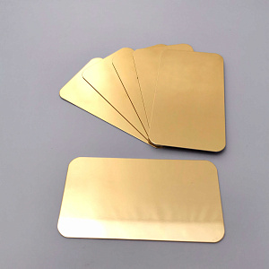 Бейдж субл. без окна 70х40мм (золото глянец SU21), без крепления  (50/3000)